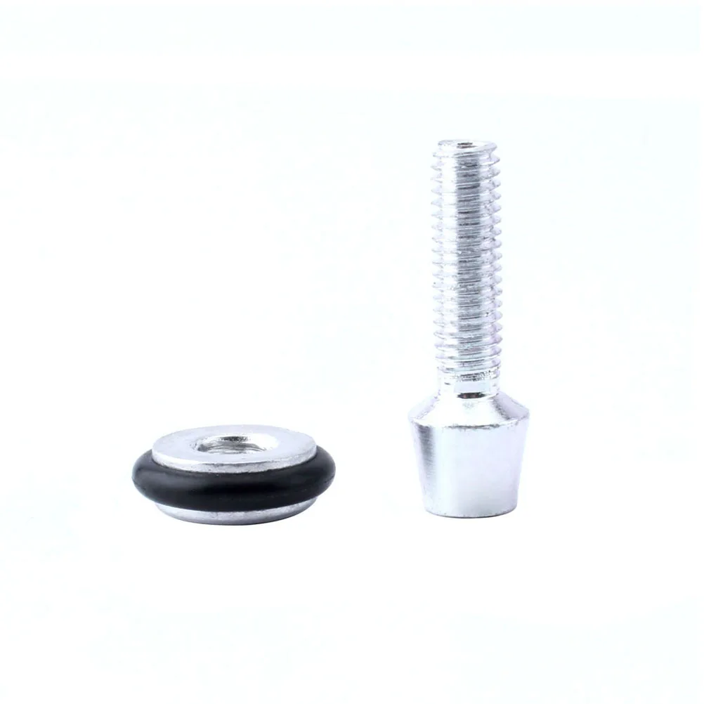 

4Pcs Adjustment Screw Silver Aluminum Alloy High Hardness Brake Pipe Fixing Screws for Road Mountain Bikes