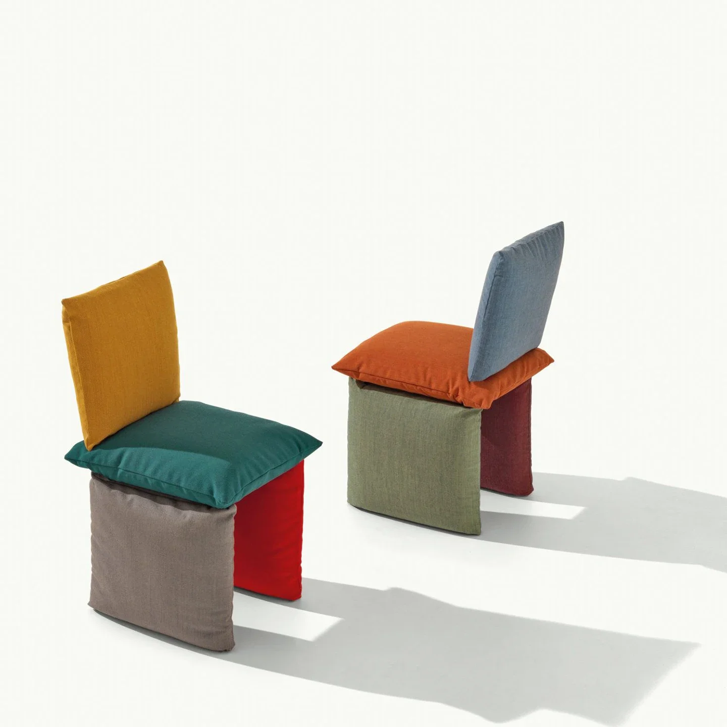 Home Living Room Foot Stool Decoration Lounge Seating Individual Creativity Pillow DesignColorful Fabric Backrest Leisure Chair