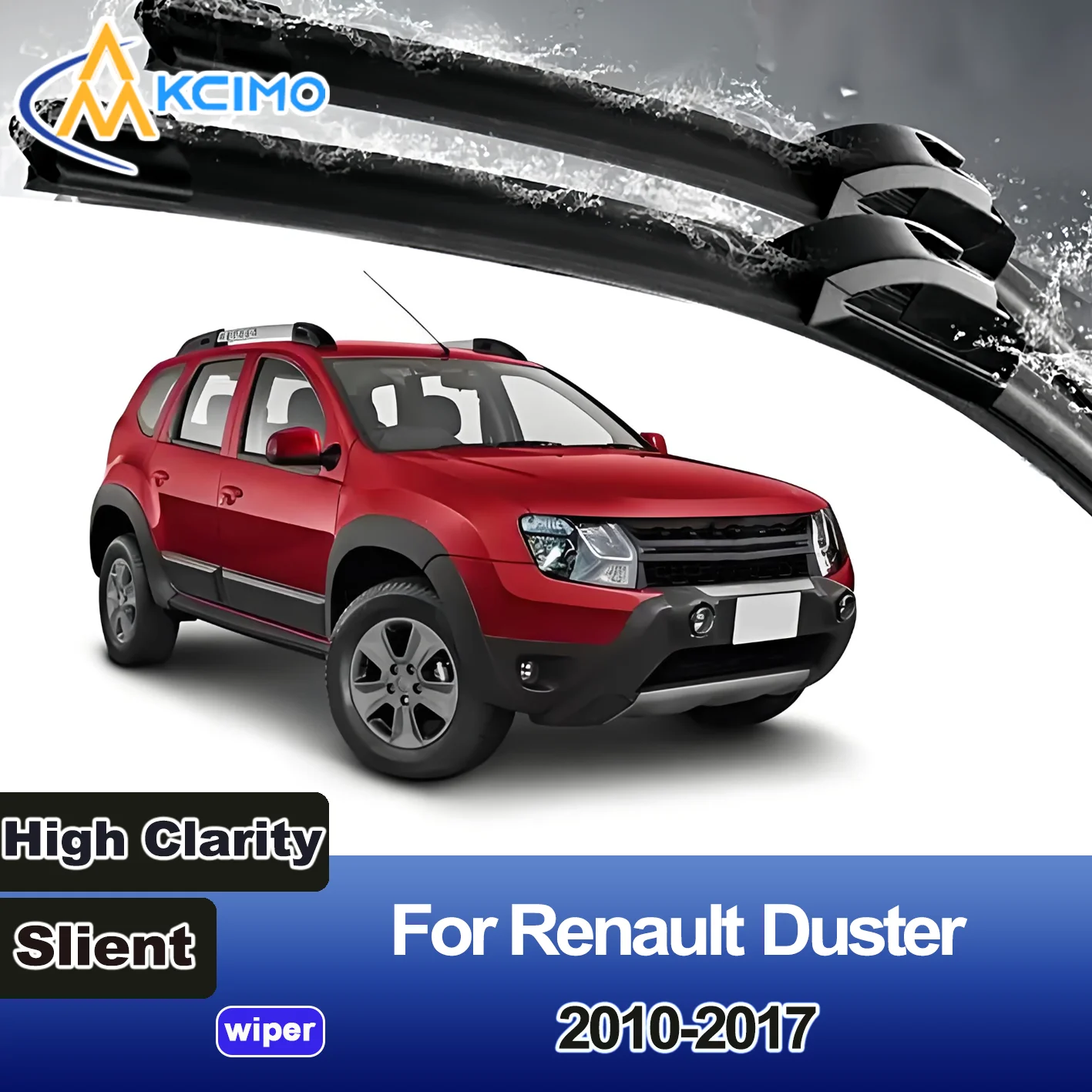 

KCIMO 2PCS New Front Windshield Wiper Blade for Renault Duster 2010-2017 Dacia Duster Front Windshield Auto Wipers Blade Brushes