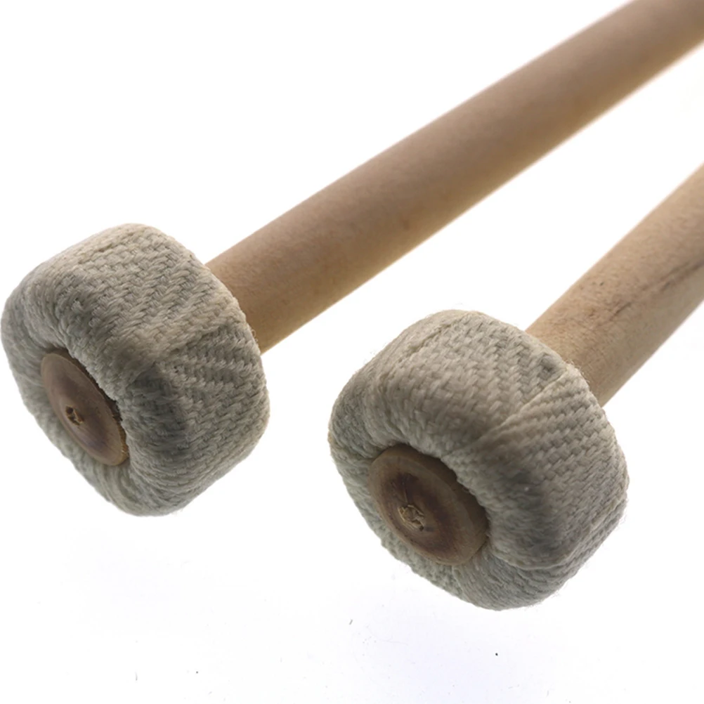 

6 Pcs Small Accessories for Gong Mallet Drum Rods Mini Drumsticks Cotton Head Musical Instrument Beginner Linen