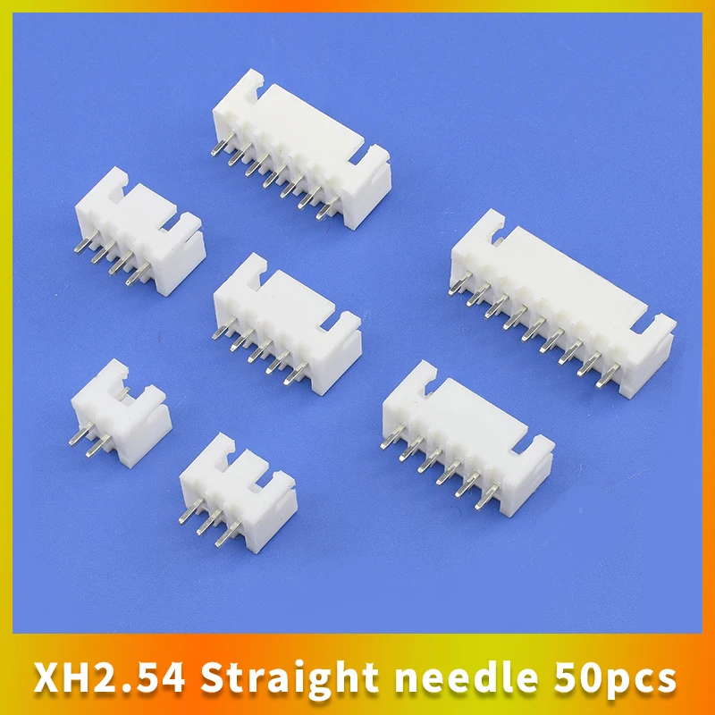 10pcs  XH2.54 2.54mm Socket Connector Pin Header Straight Pin 2p-12p