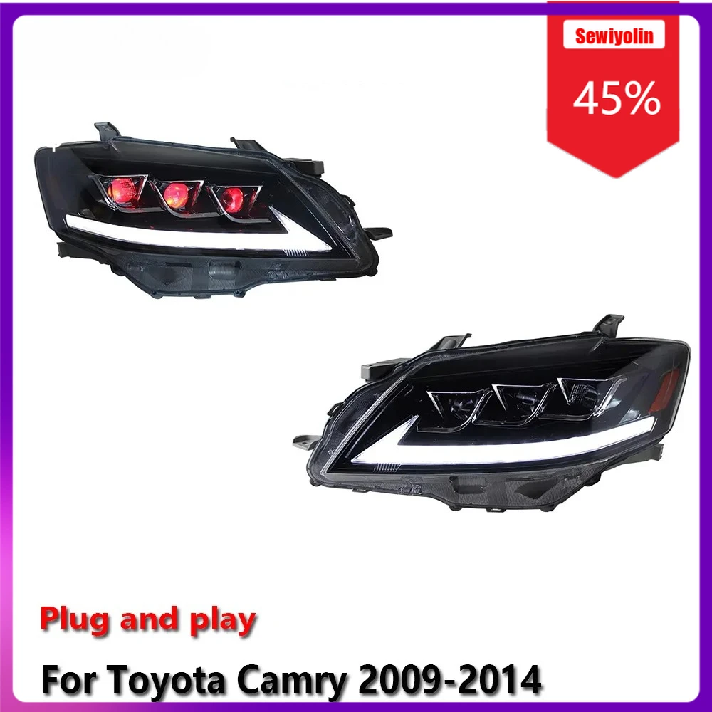 

Sewiyolin Car LED Lamp Headlight Assemblies For Toyota Camry 2009-2014 Fog DRL Brake Turn Signal Lamp