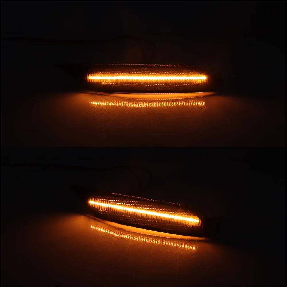 Car LED Front Fender Side Marker Turn Signal Lights Assembly For Mazda RX-8 2004-2008 Parking Lights Driving Lights Amber White