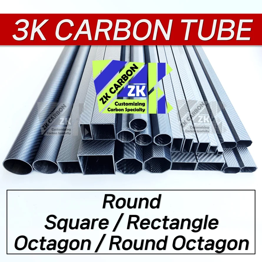 Carbon Fiber Tube for Cuttlefish Barrel Speargun Rod Squid Type Offset 2.3mm 2.5mm 2.8mm Length 900mm 1000mm 1100mm 1300mm