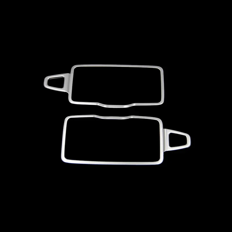 2pcs stainless steel Car Sunvisor Cosmetic Mirror Decoration Frame Sticker For  w 166 w167Mercedes Benz GLS GLE Gl ML class