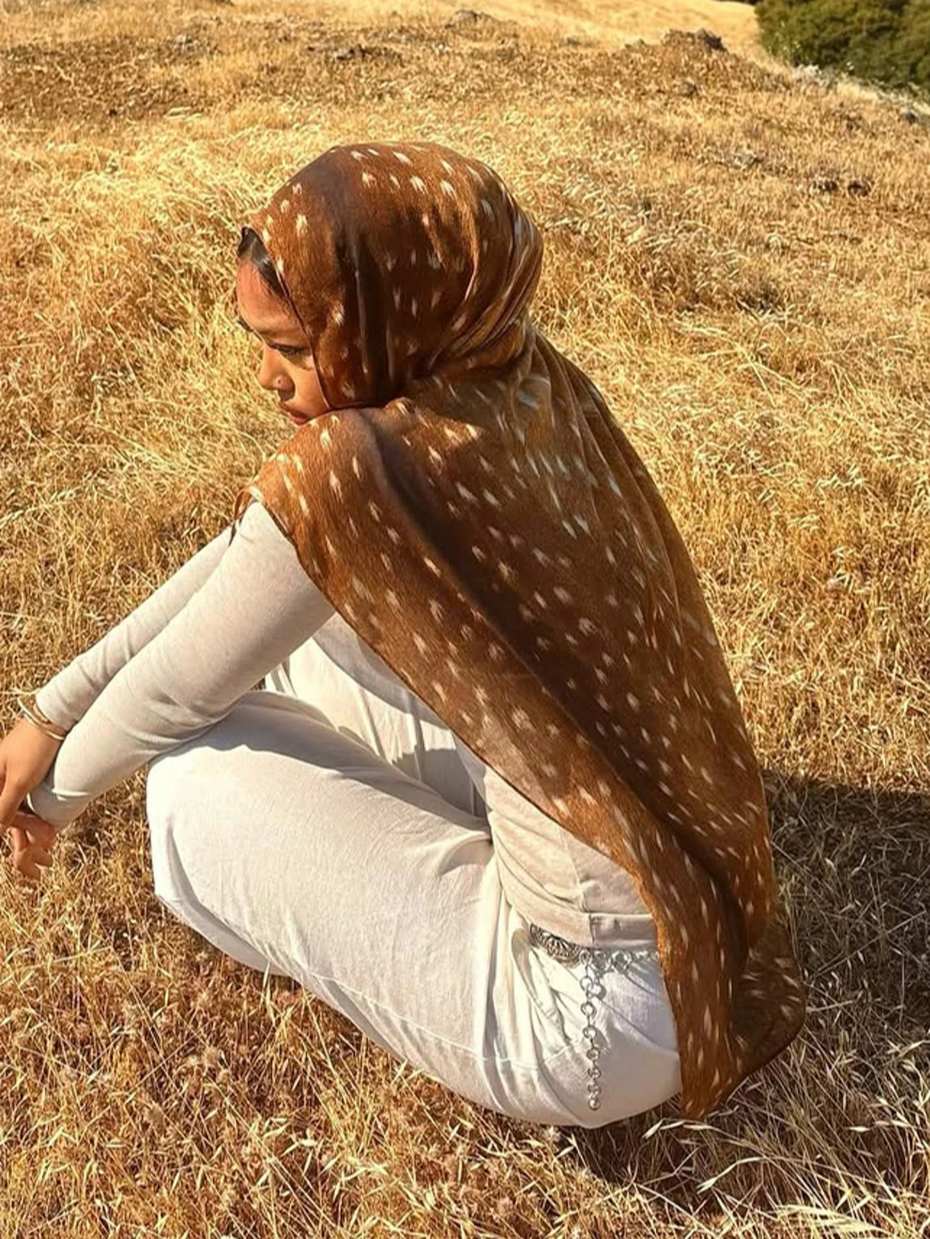 

1 шт., хиджаб с акварельным принтом, женский богемный мягкий исламский Рамадан, мусульманский хиджаб, платок, женская шаль, шарф, платок