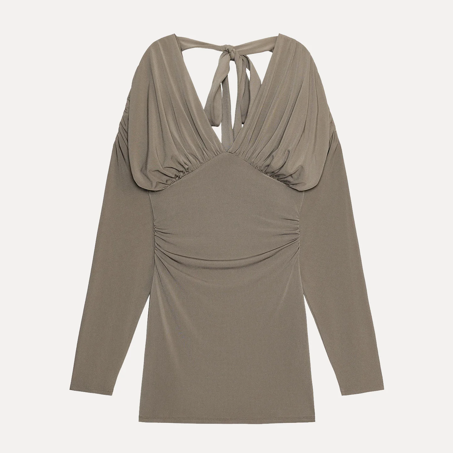 Z Women's Faion Personali ort Dr V-ne Long Sve منتفخ 2025 جديد Sle Ele حامل أوروبي مناسب Dr