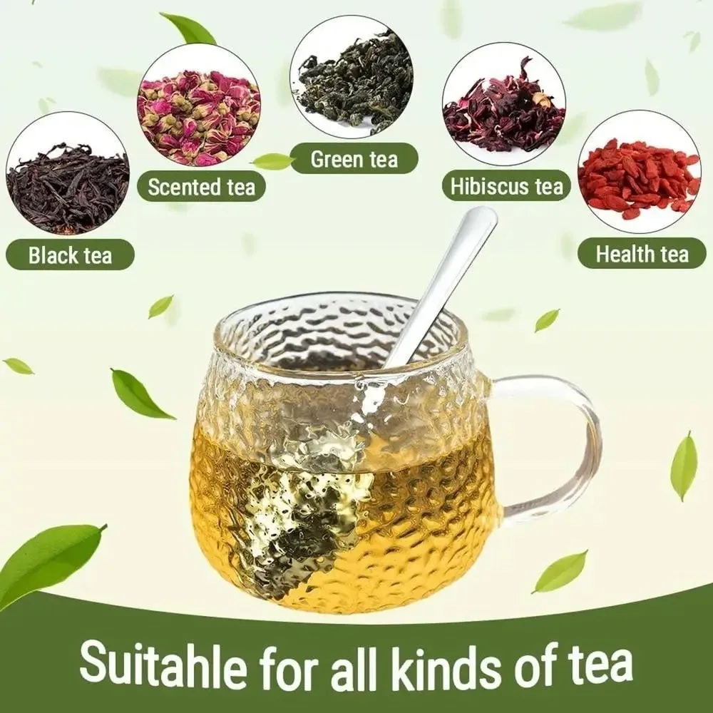 Stainless Steel Tea Infuser Strainer Reusable Spoon Shape Tea Strainer Fine Mesh Mesh Strainer Tea Filter Maker