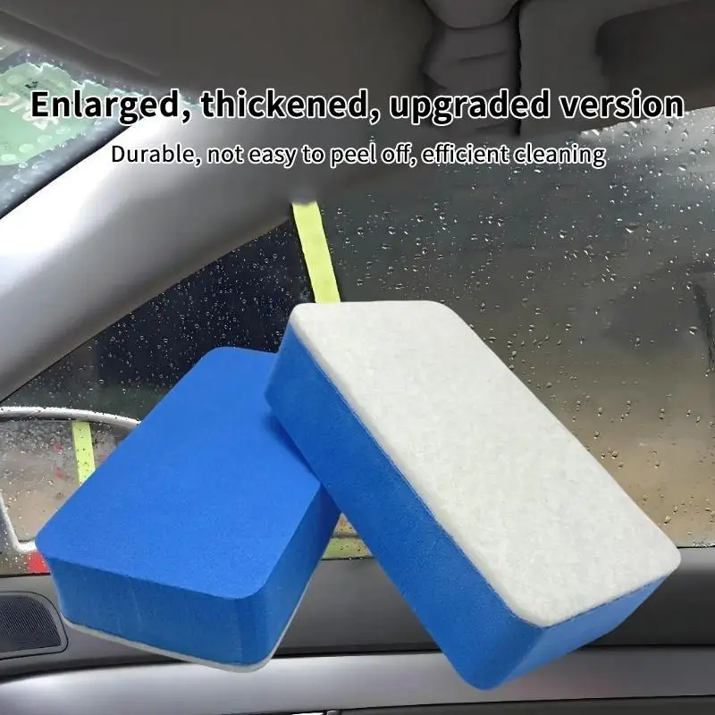 10PCS Car Glass Oil Film Cleaning Sponge Wiper Polishing Wool Felt Brush Windshield Oil Stain Dust Removal Cleaner Tool