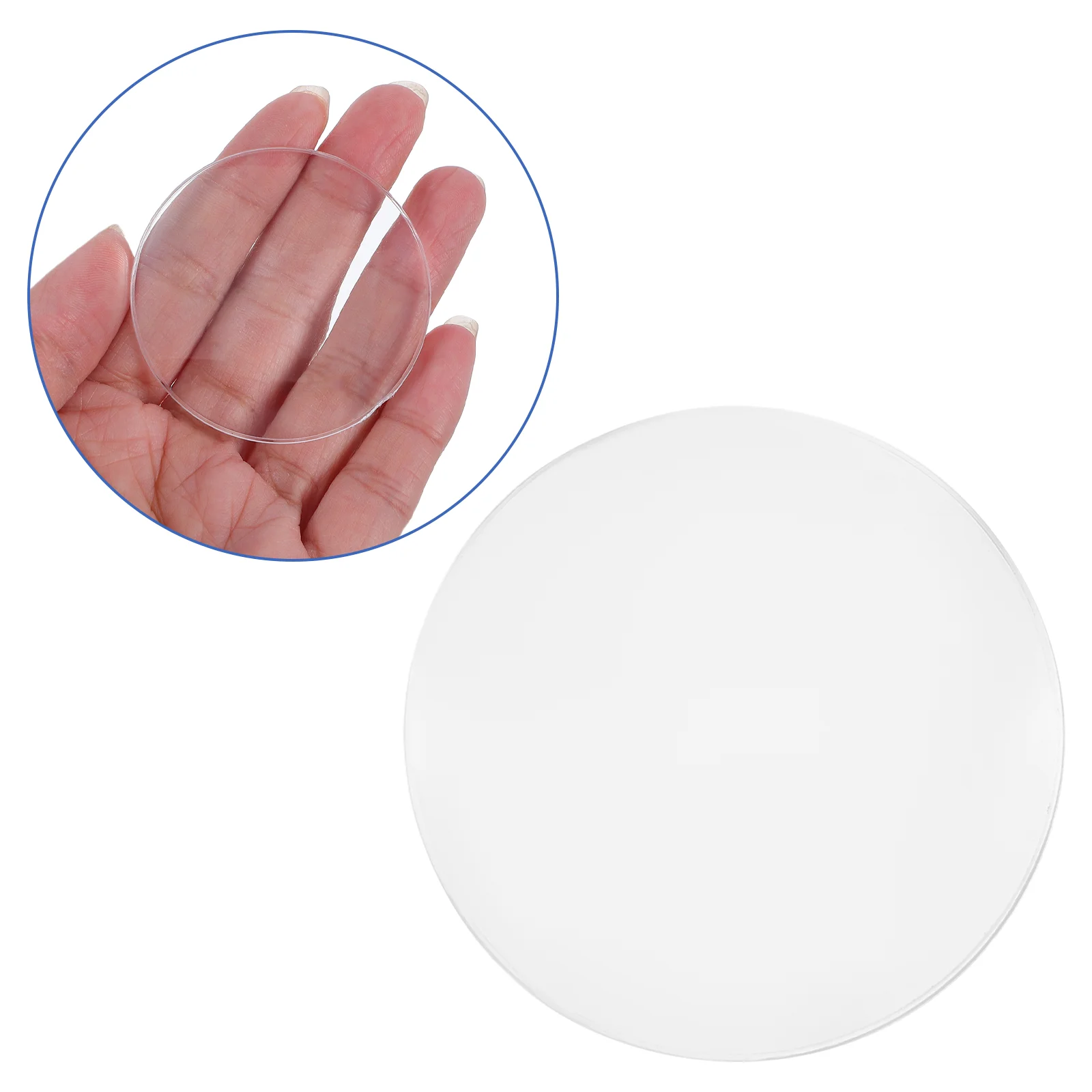 

Handheld Magnifier Magnifying Lens Mirror Glass for Reading Transparent Pmma Optical Experiment Kit