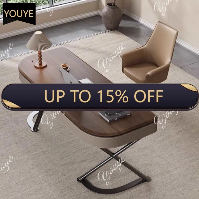 Q Office Drawer Computer Desks Storage Modern Wooden Table Computer Desks Study Height Writing Escritorios De Ordenador Furnitur