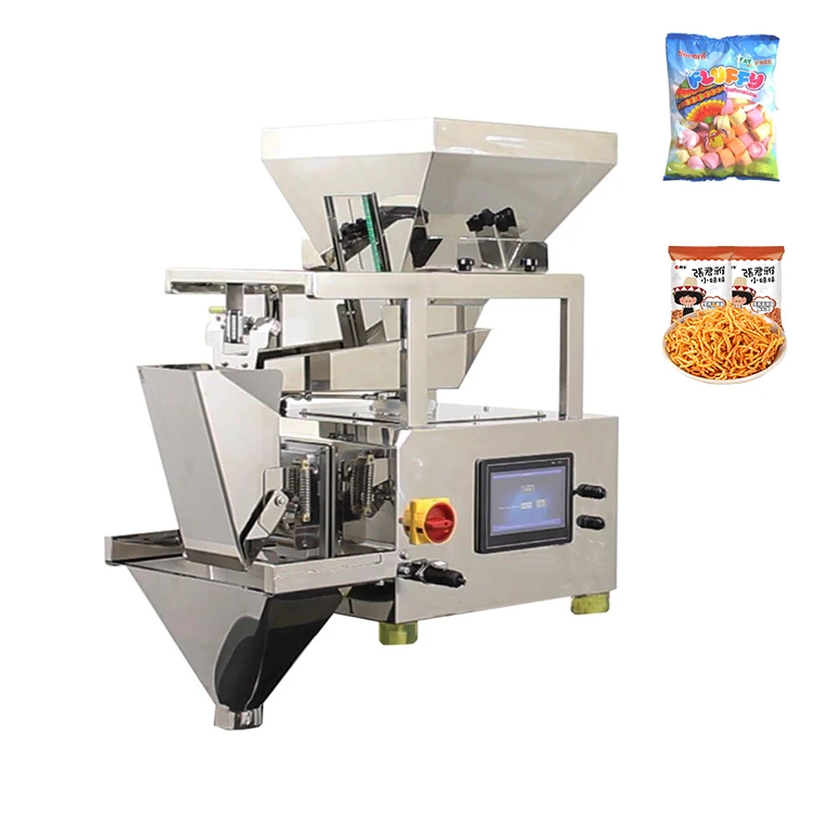 Automatic weighing and packing machine flour weighing machine multihead linear weigher with pedal