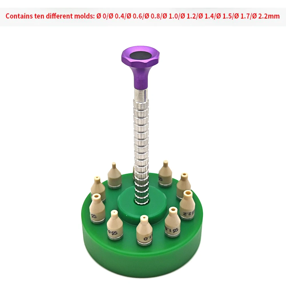 1 Set High Precision Watch Hands Fitting Tool 10 Sizes Setting Press Presser Setter Watch Repair Install  Tools For Watchmaker