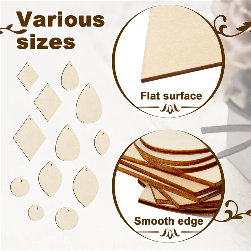 ABYN-120Pieces brincos de made - Wood Ring Blank avaliação e preço