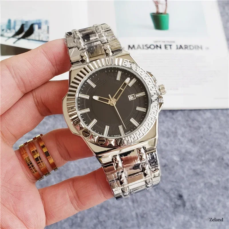 2025 женские часы, роскошные золотые часы, женские кварцевые часы из нержавеющей стали, женские часы Reloj Hombre Relogio Masculino