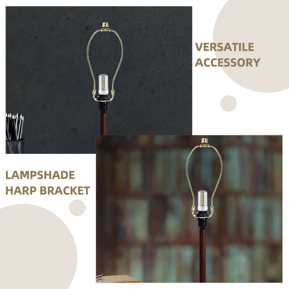 

Lamp Shade Harp Metal Holder Replacement Bracket Easy Install Lampshade Frame for Lamp Repair and Home Office Use