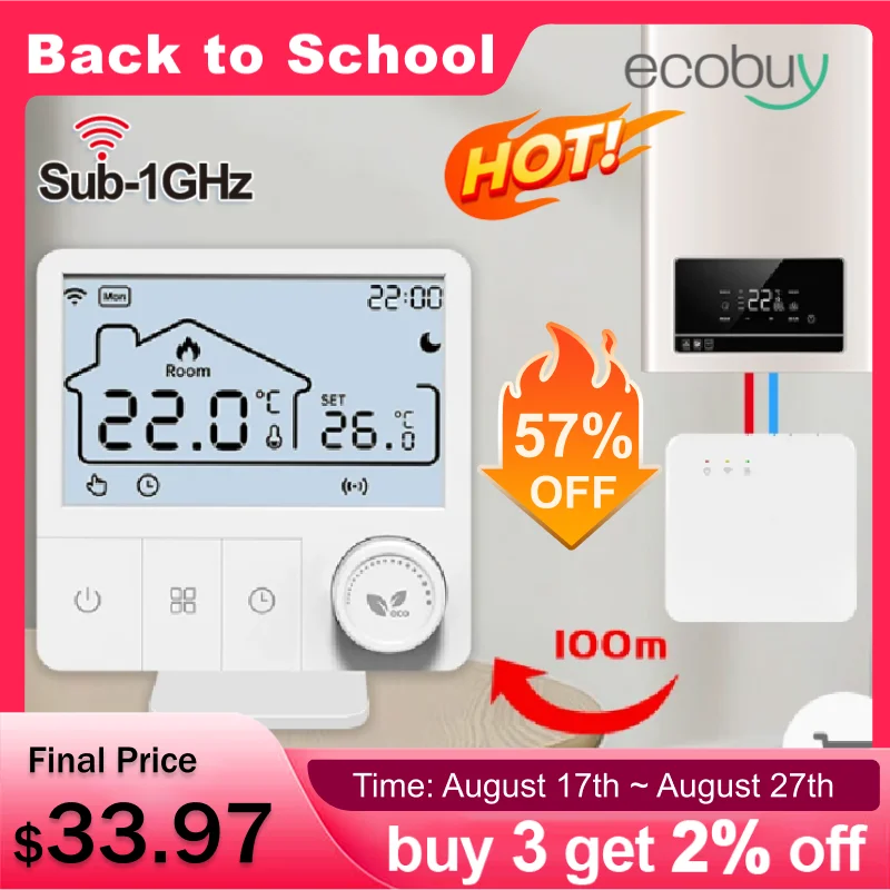 

Tuya Wifi Thermostat Wireless Boiler Heating Room Thermostats Wifi Battery Operated Gas Boiler Thermostat Alexa Google Home