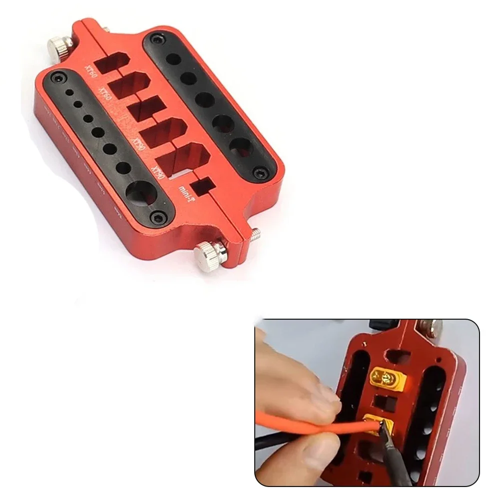 Multi-tool Holder Welding Station RC Car Repair Aluminum Alloy Construction 2.4mm To 10.4mm Holes Supports T Connectors