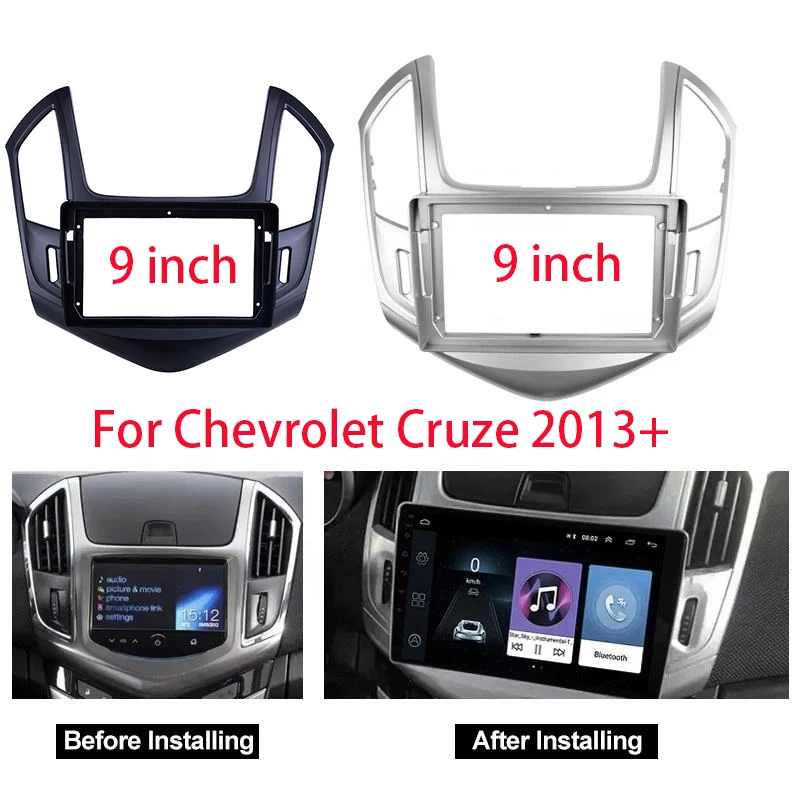 

9 Inch For CHEVROLET CRUZE 2013-2015 Car Radio Android Stereo GPS MP5 Player 2 Din Head Unit Panel Casing Frame Fascia Cover