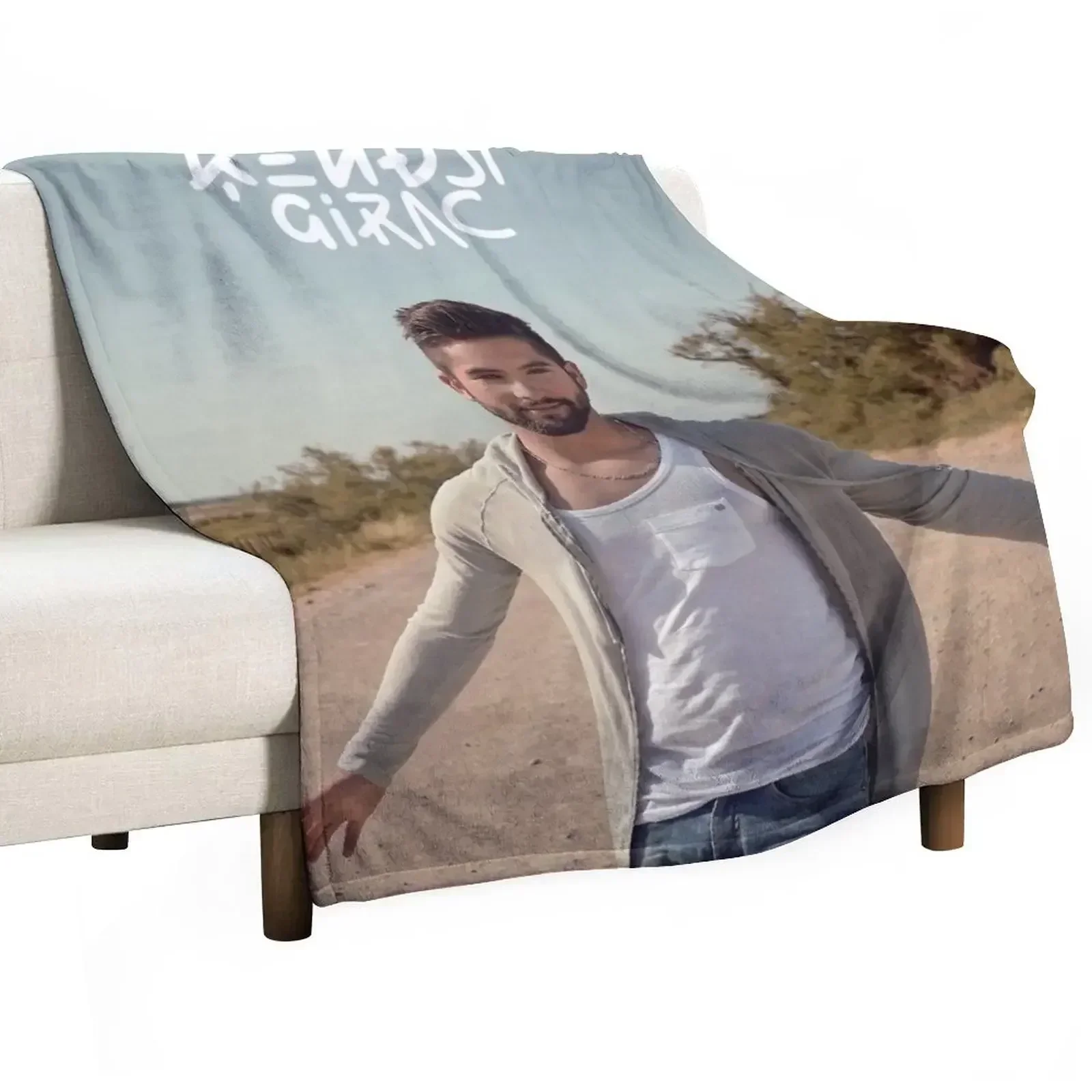 

Kendji Girac Throw Blanket Vintage For Decorative Sofa decorative Blankets