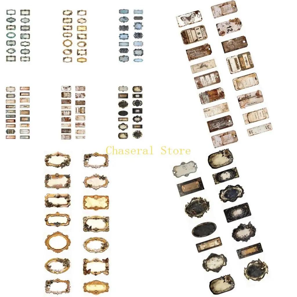 E7CE Nostalgic Rust Stickers PET Tape Roll 2Meter For Enhancing Journal Creativity