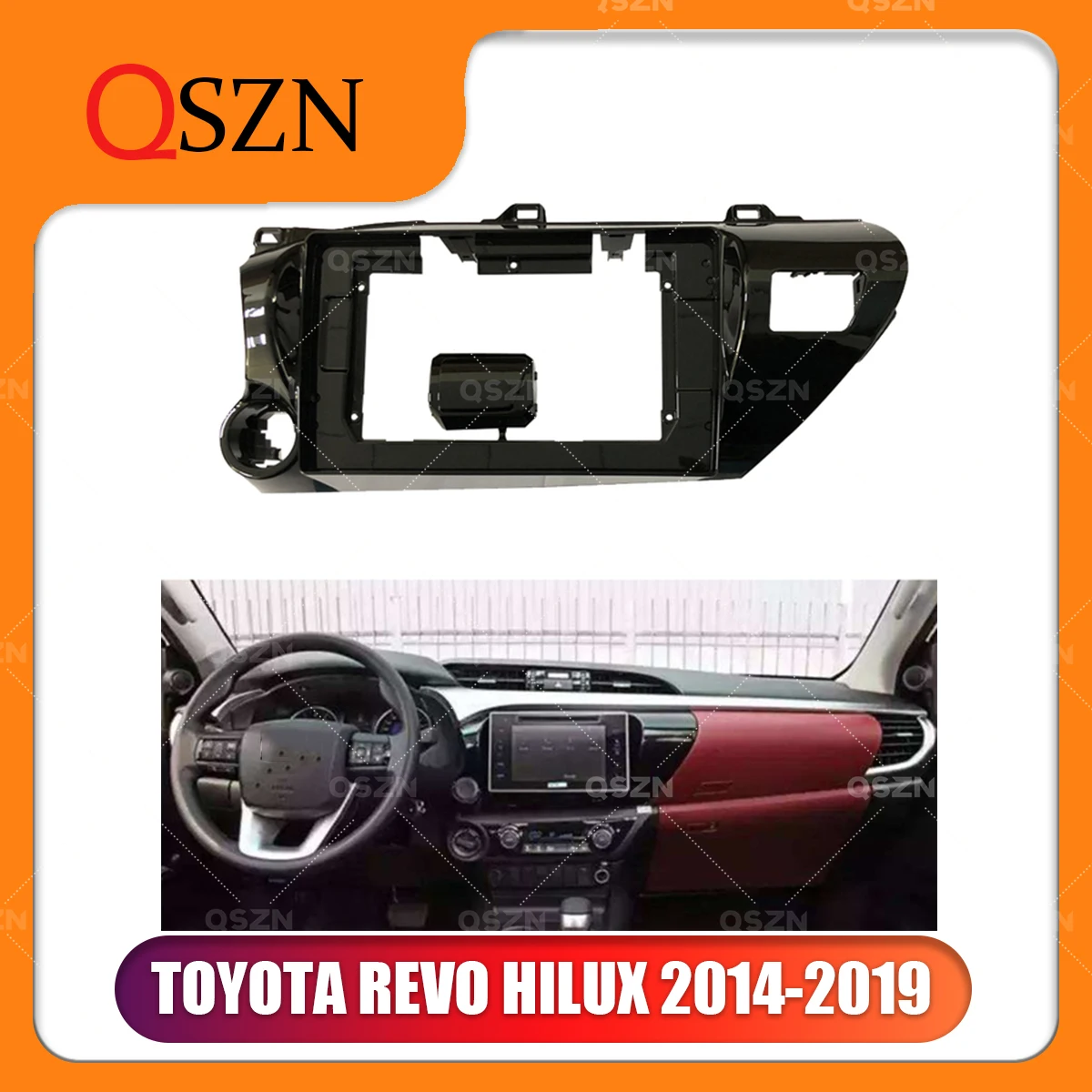 

10 inch DVD Car Radio Installation Fascia Panel For Toyota REVO HILUX 2014-2019 Cord power cable Frame Frame Dashboard Mount KIT