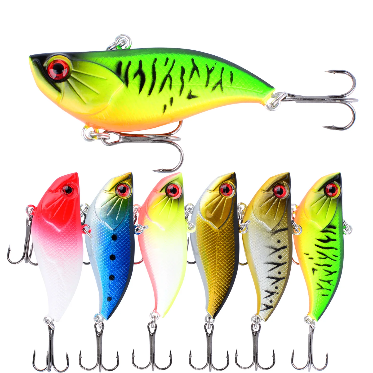 1Pc Angeln Locken Sinking VIB Künstliche Kunststoff Köder Bass Crankbait Wobbler Angelgerät Pesca