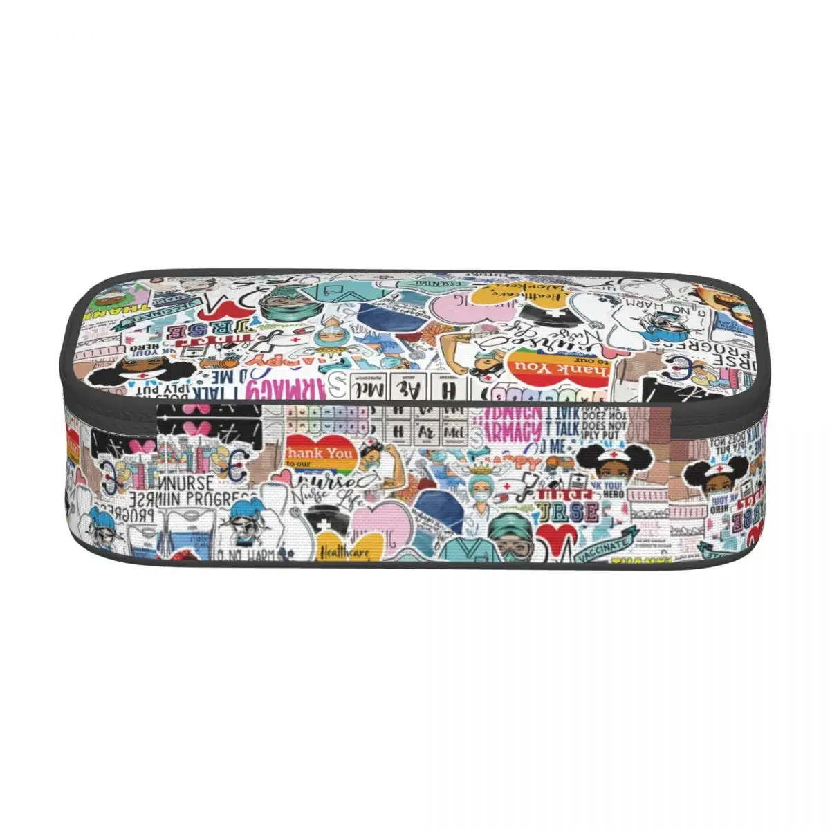 Cute Cartoon Nursing Nurse Pencil Case for Girl Boy Large Storage Pencil Bag School Accessories