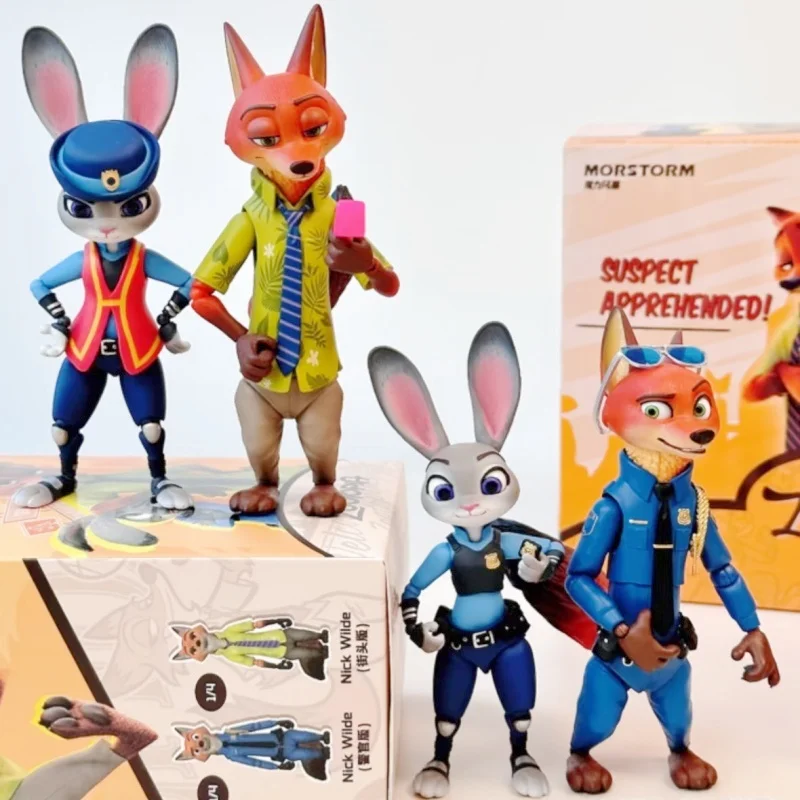 

Новый Оригинальный Набор Фигурок Дисней Аниме «Зверополис 2» Джуди и Ник в Слепой Коробке, Подвижные Мини-Статуэтки, Декор для Рабочего Стола, Коллекционная Игрушка, Подарок на День Рождения