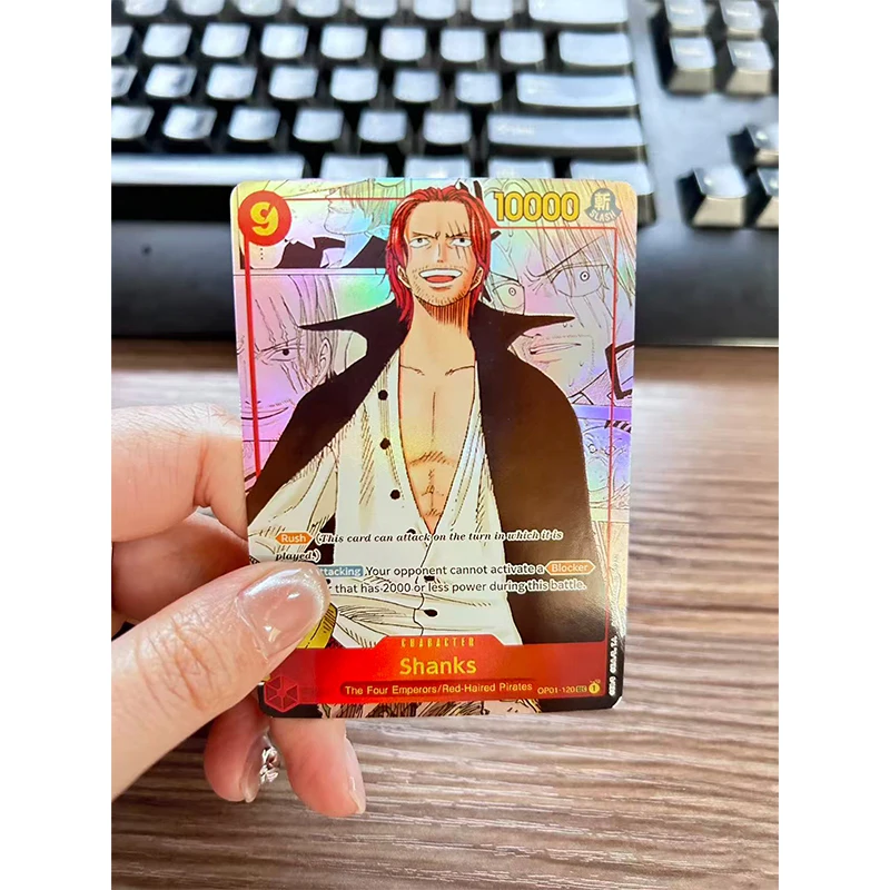 DIY Japanese Anime One Piece Opcg English Version Monkey D Luffy Ace Boa Hancock Collectible Cards Replace card