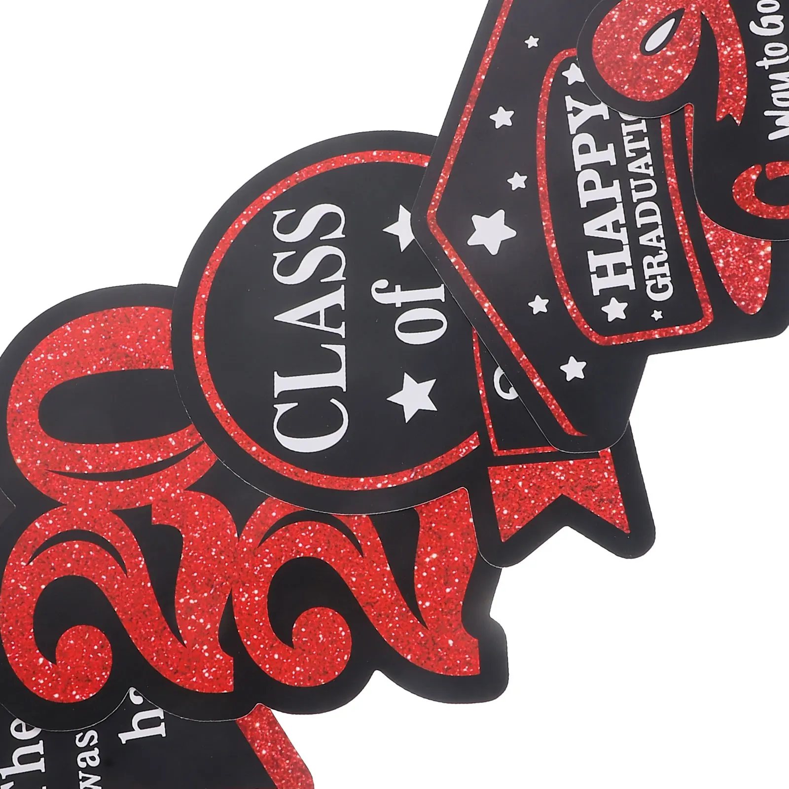 

5Packs Graduation Vase Insert Cards 2024 Commemorative Gift for Graduates Indoor Outdoor Party Decor Cake Toppers