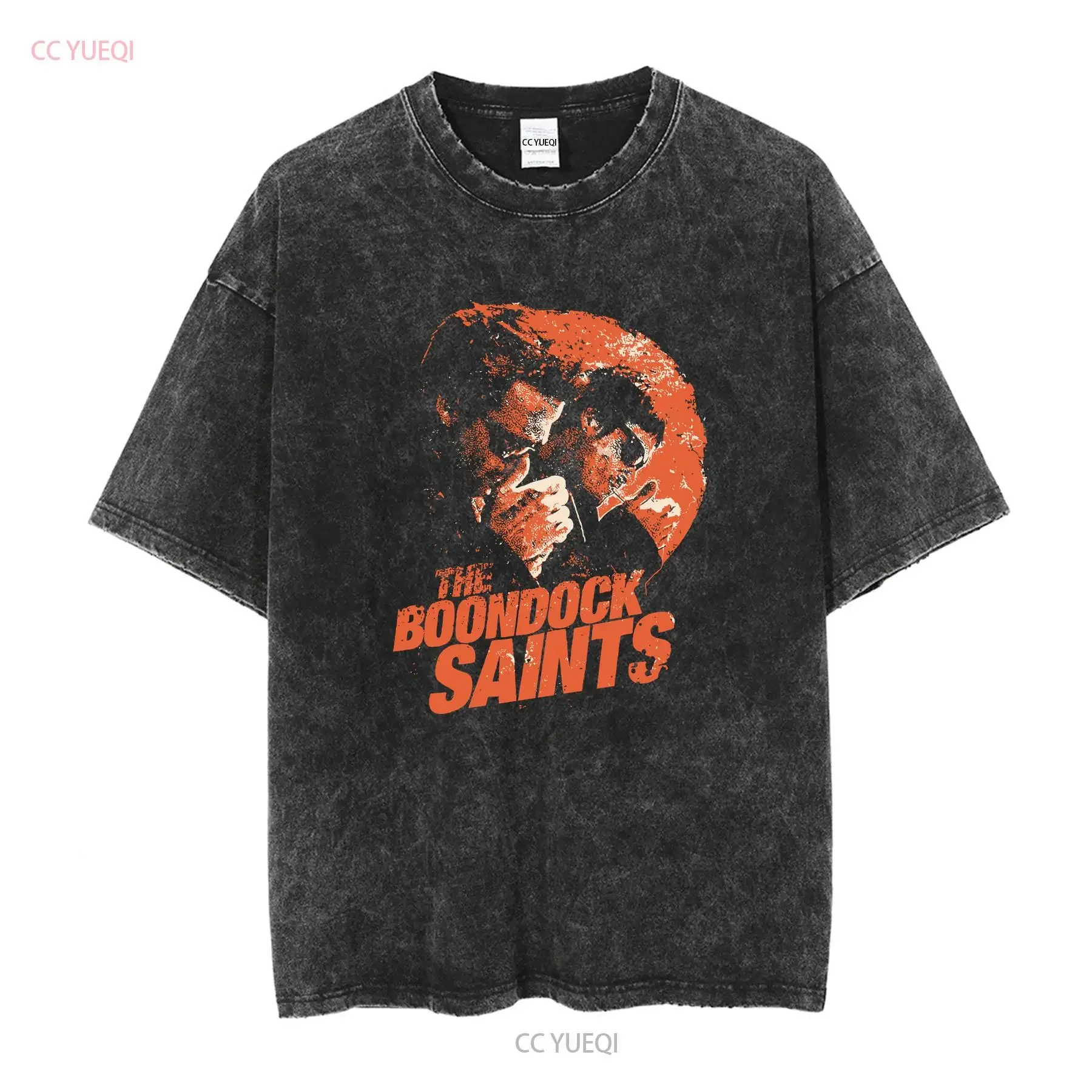 Vintage The Boondock Saints Movie Promo T Shirt Size Medium Black vintage Washed Casual Breathable Versatile streetwear