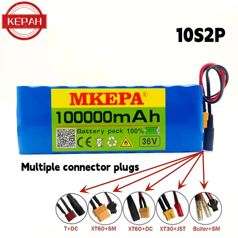 

KEPAH 10S2P 36V 100000mAh 36v Electric Scooter Battery Lithium Electric Scooter 500W Electric Scooter Battery 36v 10s2p Battery