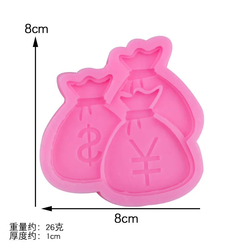 Purse Currency Symbol Silicone Chocolate Gum Paste Sugar Brand Cake Decorative Border Resin Molds