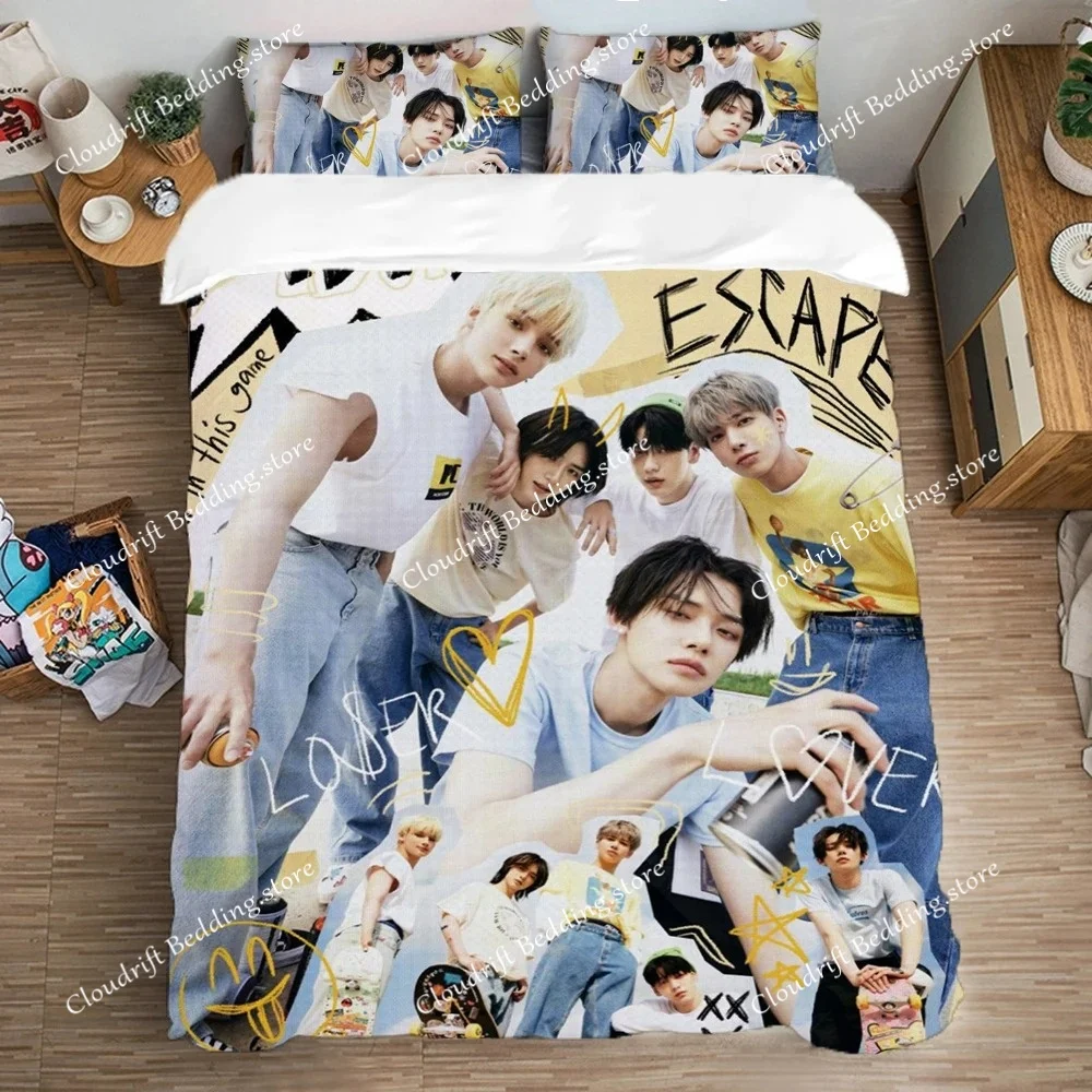 

TXT Kpop Duvet Cover Pillowcase Bedding Set For Adult Boy Girl SOOBIN Bedroom Decoration Children Gift Large US EU AU Size