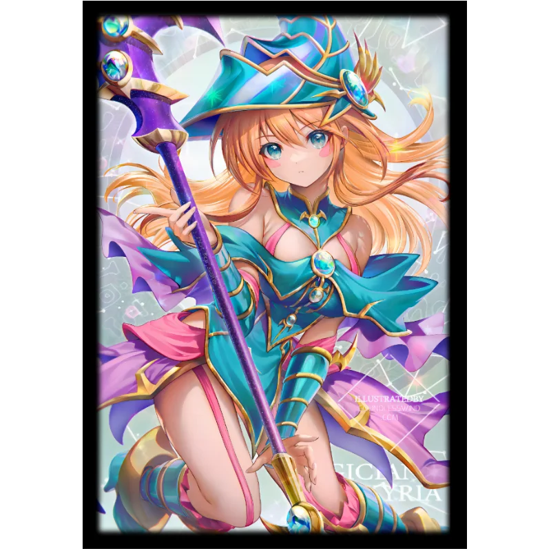 50Pcs/Set 63x90mm Anime Game Yu Gi Oh TCG OCG Card Sleeve Black Magician Girl Kurikara Divincarnate Sky Striker Ace Gifts Toys