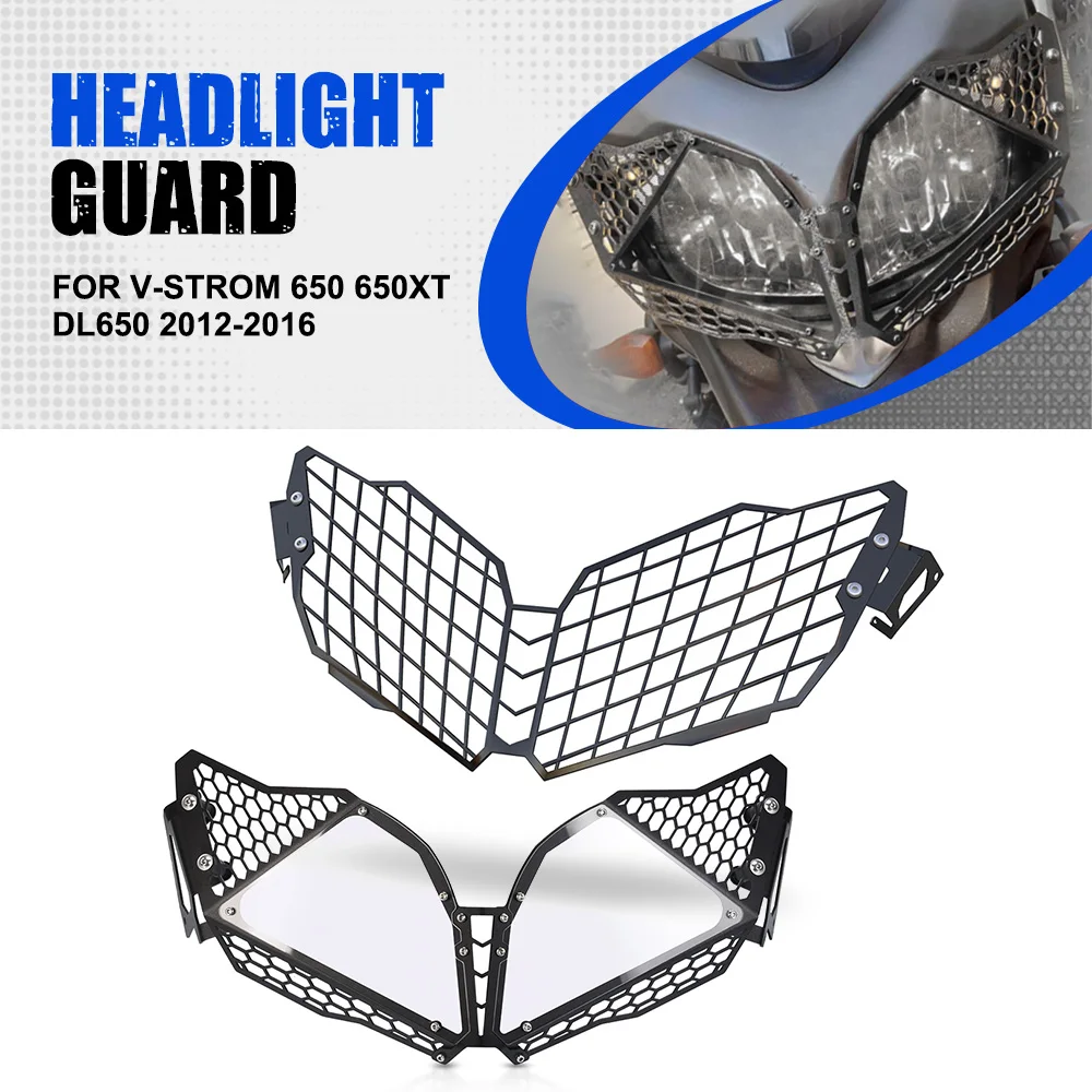 

FOR Suzuki V-Strom 650 Motorcycle Accessories Headlight Grille Guard Headlamp Grille Cover VStrom650XT 2012 2013 2014 2015 2016
