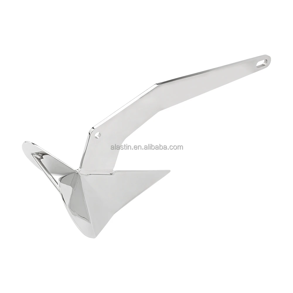 CE Certified Delta Anchor Alastin Brand Mirror Polished 316 Stainless Steel Boat Anchor For Yacht