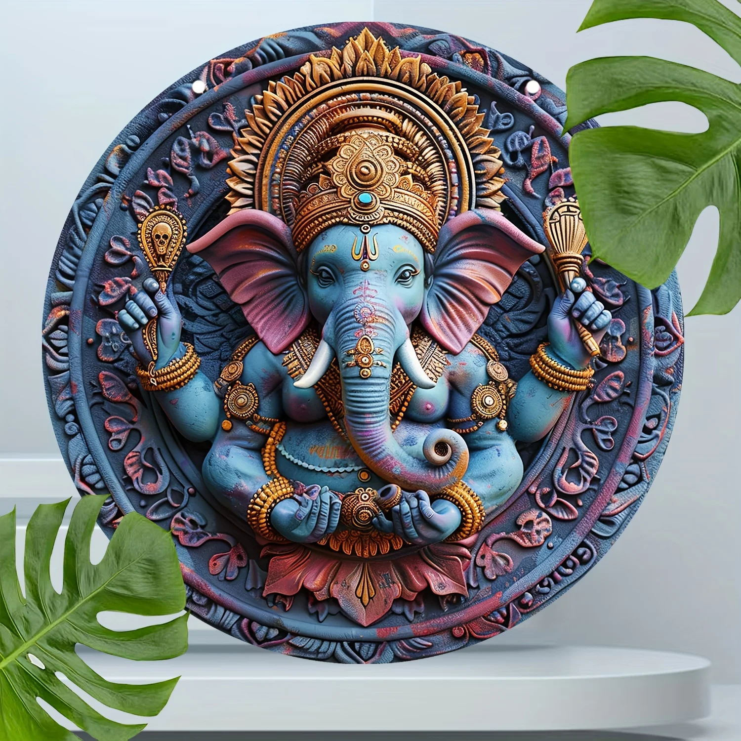 Ganesha Elephant Head Acrylic Sign-Boho Chic Wall Art For Home,Kitchen,Farmhouse,Parties,Bars,Shops&Garages Decor