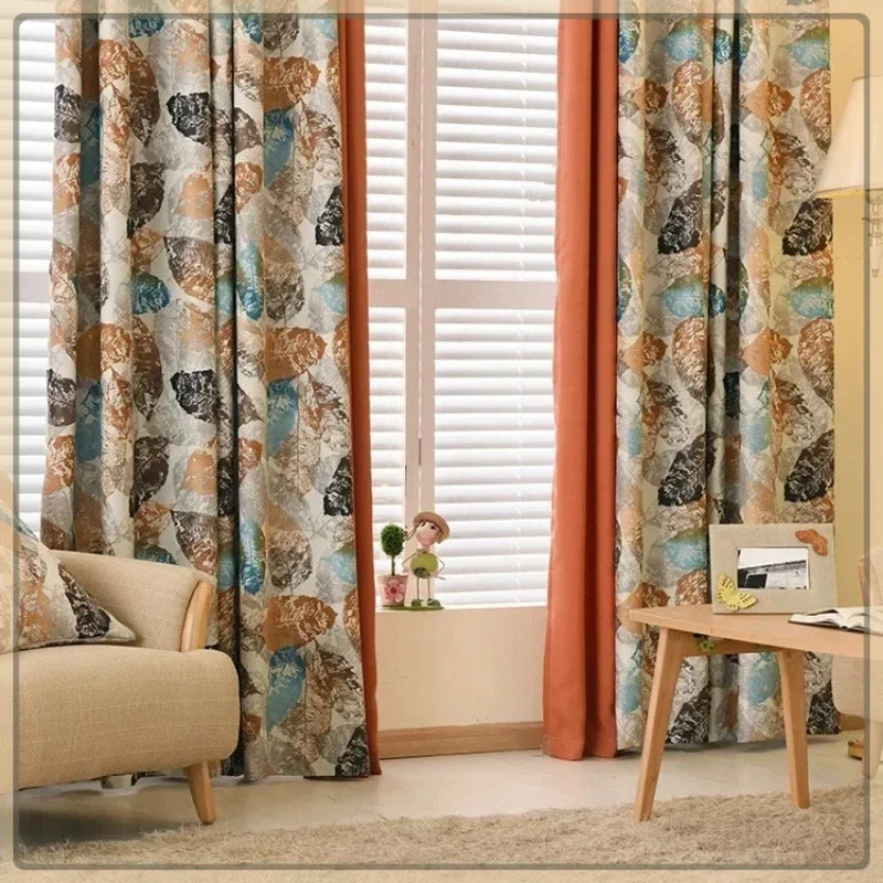 Customized European-style High-precision Printed Fabric Blackout Curtains for Living Room and Bedroom Decoration Blackout luxury