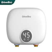 Briwellna Streamline Tankless Electric Water Heater 110V/220V Under Sink Instant Hot Water Oversink Instantaneous Water Heater