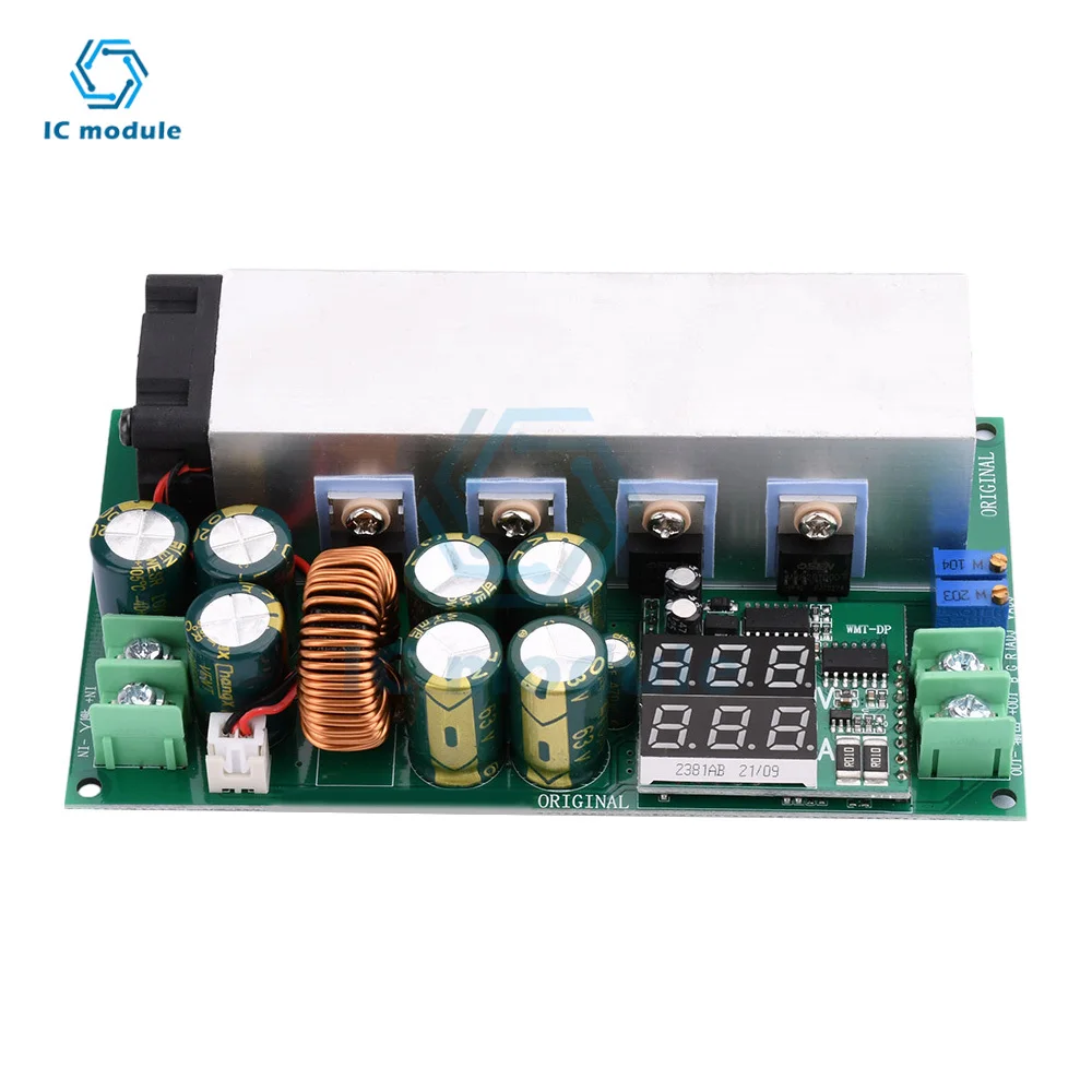 DC12-80V 20A Adjustable Step-Down Power Module Constant Current Constant Voltage Module Voltage And Current LED Display 600W