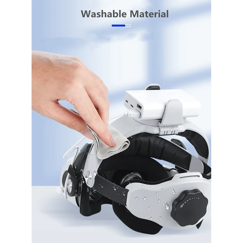 DT51 Head Strap VR Headset for Oculus Quest 2 Accessories M2 F2 Adjustable Mount Face Padding Comfortable Helmet