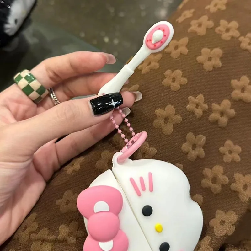 Sanrio เคส airpod Hello Kitty สำหรับ airpod Pro 2 3ฟองน้ำครอบหูฟังตัวการ์ตูนน่ารักกันตกกรอบชุดหูฟังบลูทูธไร้สายของขวัญ