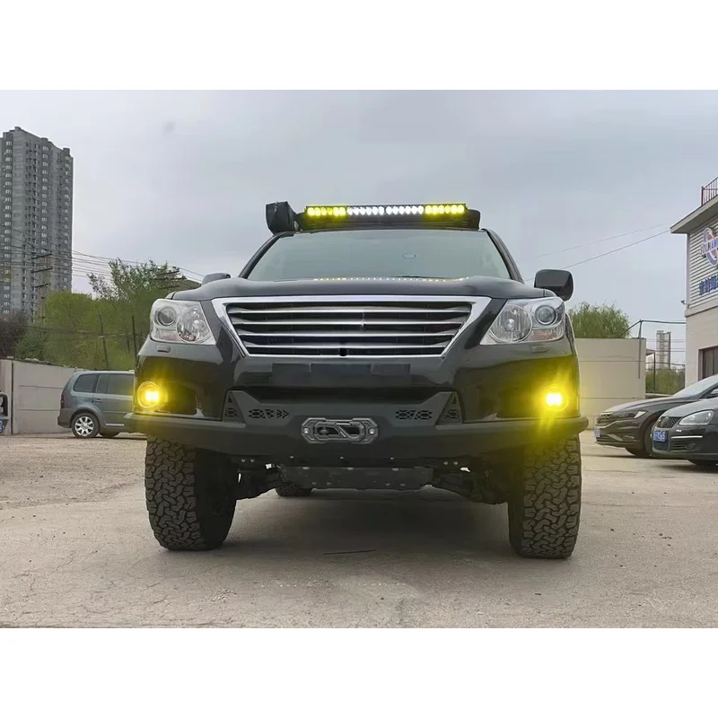 High Quality New BP Off‑Road LX570 Heavy‑Duty Front Bumper 2007‑2011 Carbon Steel Bolt‑On Off‑Road