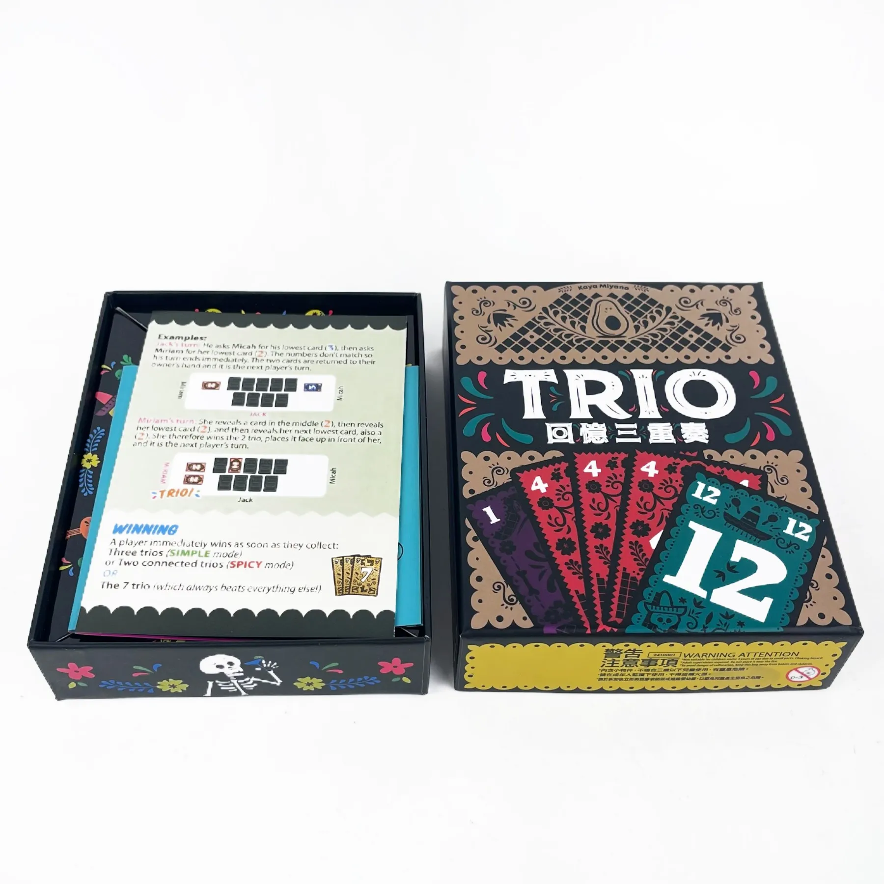TRIO Strategy Board Game - Fun Family Fun Game with Colorful Cards, Family Game Nights, Perfect for Party Game