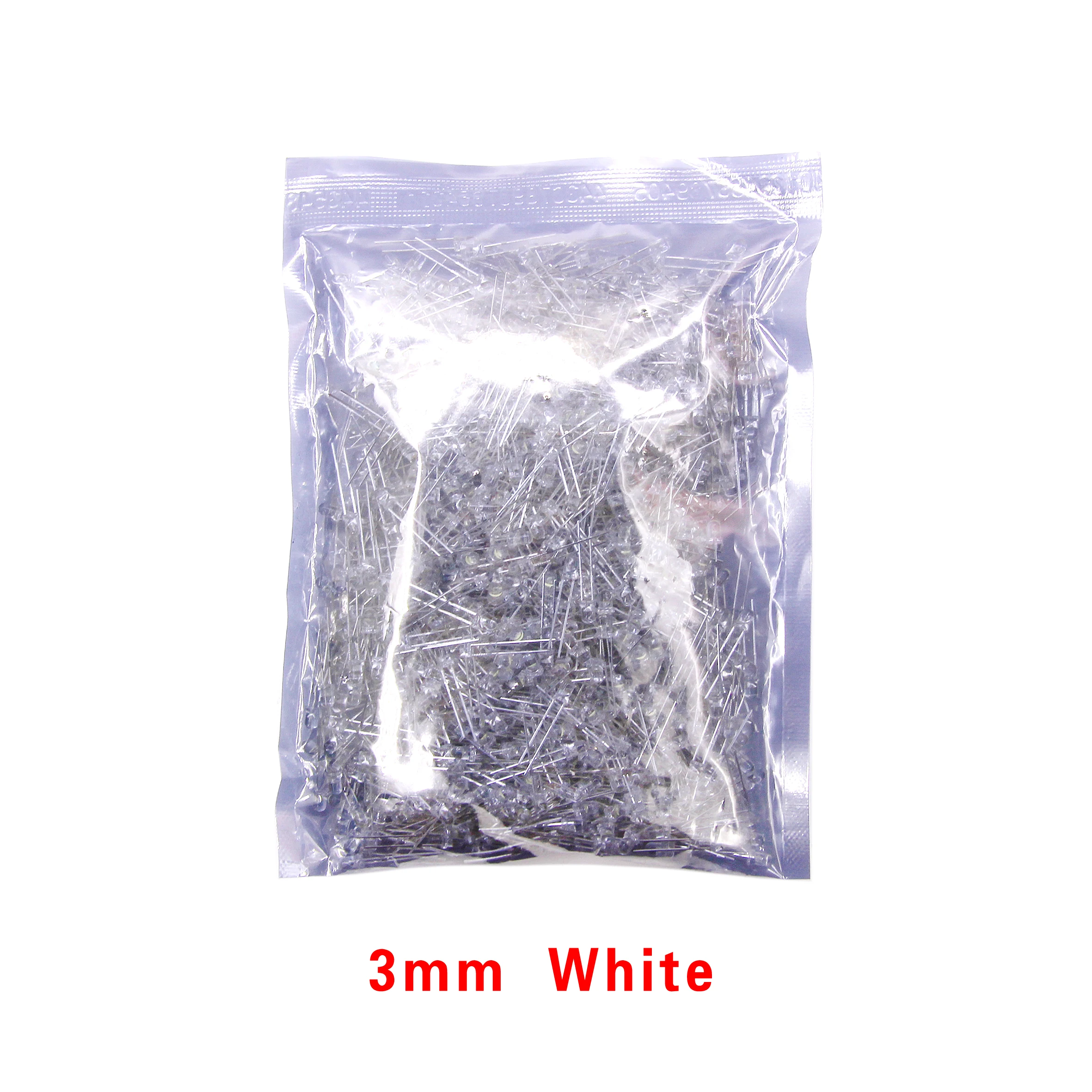 1000pcs/Wholesale F5 5MMF3 3MM Round LED Transparent Ultra Bright Green/Yellow/Blue/White/Red Light Emitting Diode