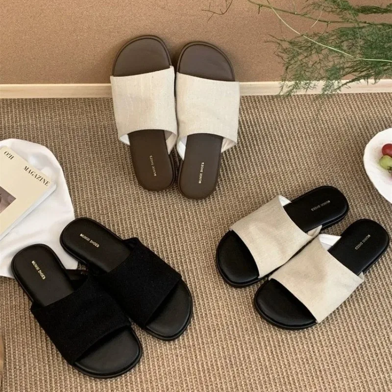 

Shoes Slippers Summer Slides Pantofle Shale Female Beach Rubber Flip Flops Flat 2026 Sabot Hawaiian Soft Casual