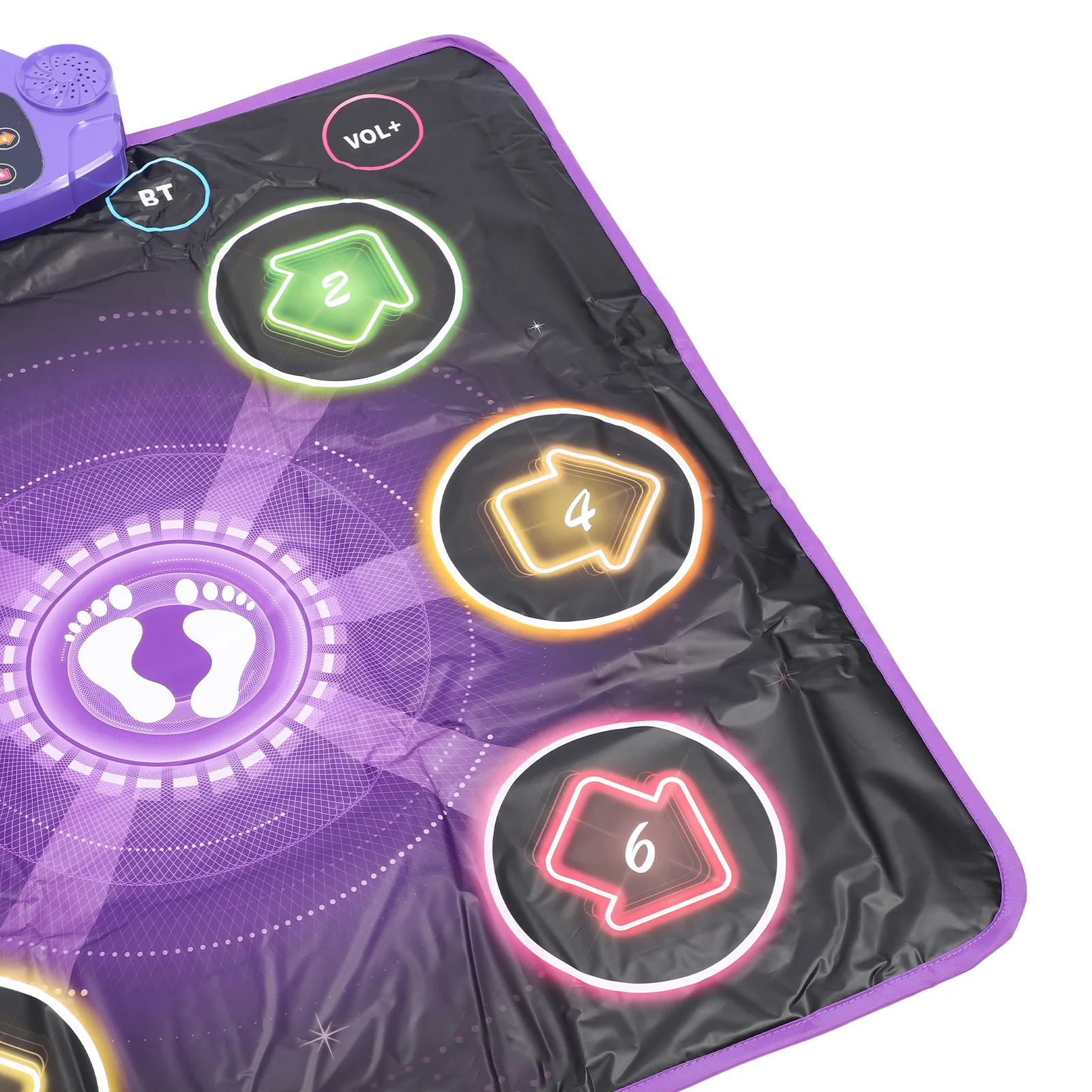 Dance Mat Light Up Dance Mat  for Kids Wireless Bluetooth Built in Music Adjustable Volume 6 Buttons Anti Slip Dance Game Pad