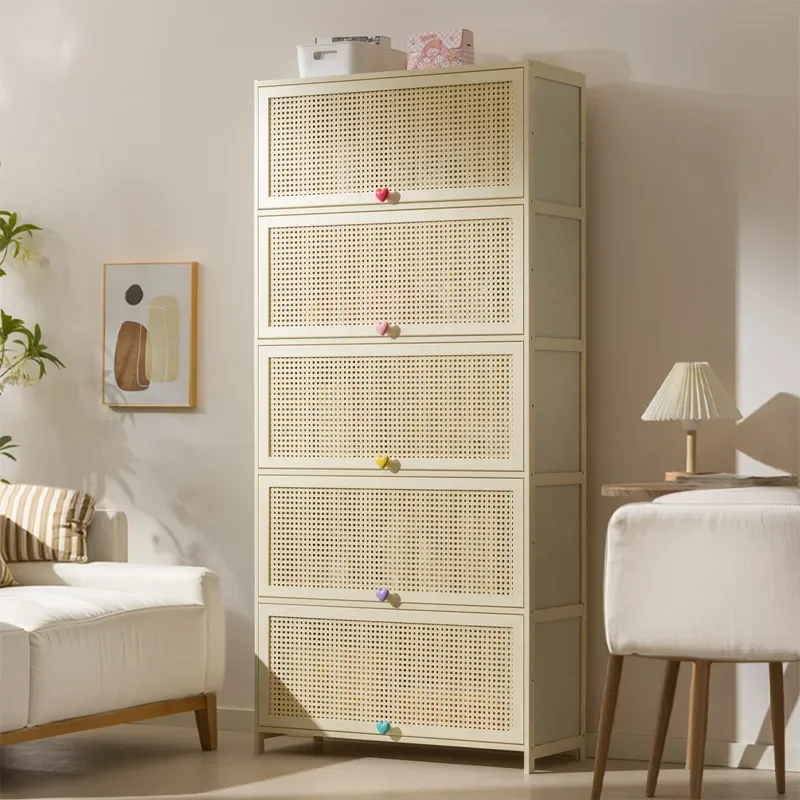 for Creative Cream New Chest Cabinet Living Room Bedroom Storage Locker Simple Modern Bookcase Multifunctional Internet